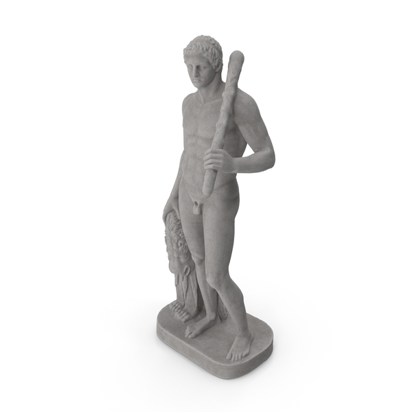 Statue: Hercules With Lion Skin Stone PNG & PSD Images Statue: Hercules With Lion Skin Stone PNG & PSD Images