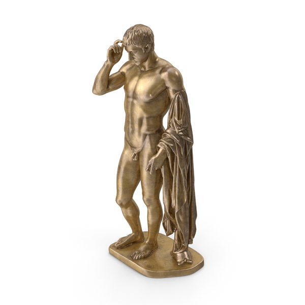 Man Statue: Hermes Logios Bronze PNG & PSD Images