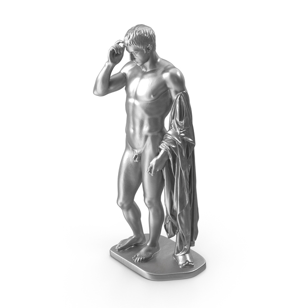 Statue: Hermes Logios Metal Sculpture PNG & PSD Images