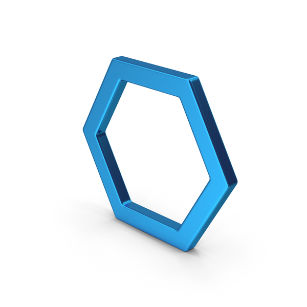 Geometric Shape: Hexagon Blue Metallic PNG & PSD Images Geometric Shape: Hexagon Blue Metallic PNG & PSD Images