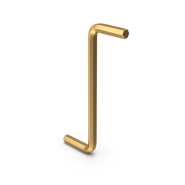 Allen Wrench: Hexagon Key Gold PNG & PSD Images Allen Wrench: Hexagon Key Gold PNG & PSD Images