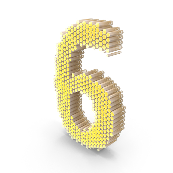 Hexagonal Number 6 PNG & PSD Images Hexagonal Number 6 PNG & PSD Images