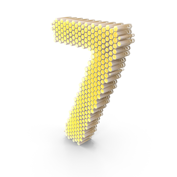 Hexagonal Number 7 PNG & PSD Images Hexagonal Number 7 PNG & PSD Images
