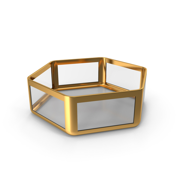Fruit Basket: Hexagonal Serving Glass Bowl With Golden Border PNG & PSD Images Fruit Basket: Hexagonal Serving Glass Bowl With Golden Border PNG & PSD Images