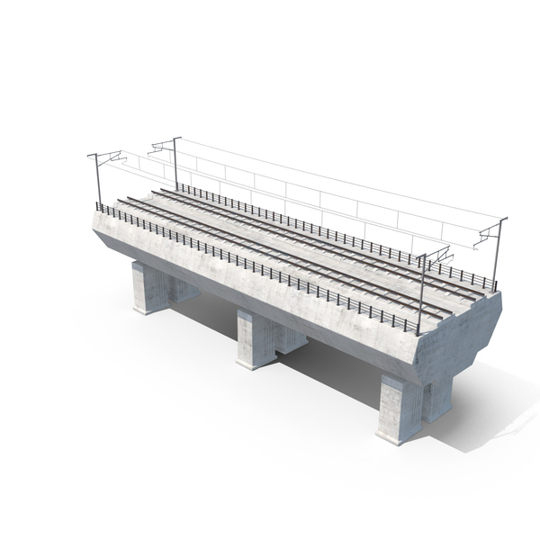 Railway: High Speed Rail Bridge Section PNG & PSD Images Railway: High Speed Rail Bridge Section PNG & PSD Images