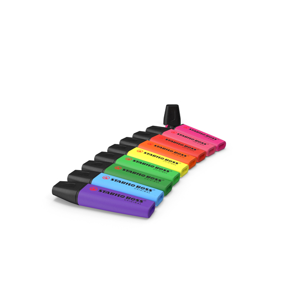 Highlighter Markers Set 9 Unique Colors PNG & PSD Images Highlighter Markers Set 9 Unique Colors PNG & PSD Images