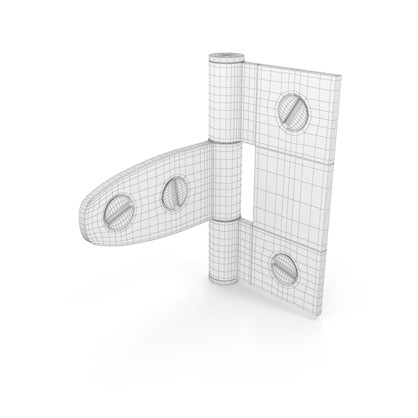 Hinge With Screwhead Wireframe PNG & PSD Images Hinge With Screwhead Wireframe PNG & PSD Images