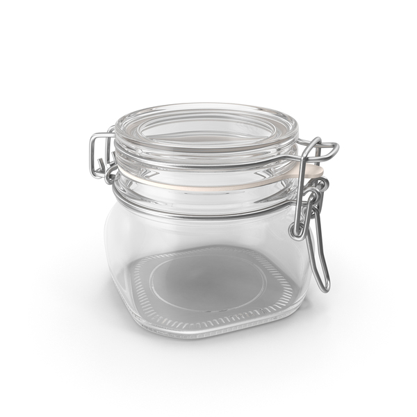 Hinged Glass Jar PNG & PSD Images