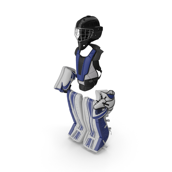 Pads: Hockey Goalie Protection Kit Generic Blue PNG & PSD Images