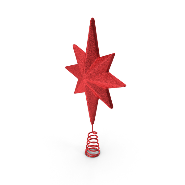 Holiday Red Star Christmas Tree Topper PNG & PSD Images Holiday Red Star Christmas Tree Topper PNG & PSD Images
