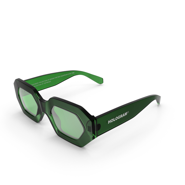 Sunglasses: Hologram Opacity Green PNG & PSD Images
