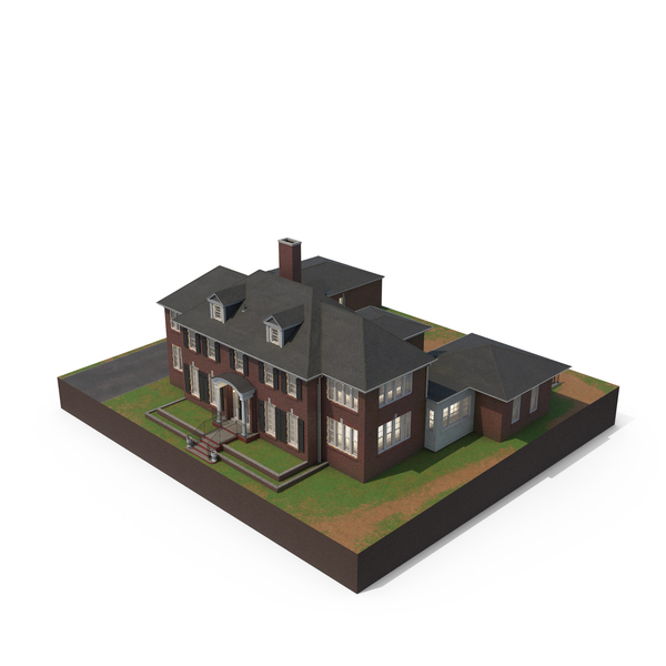 Home Alone House Exterior With Garland PNG & PSD Images Home Alone House Exterior With Garland PNG & PSD Images