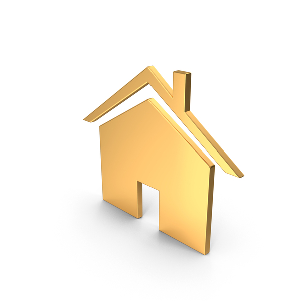 Logo: Home Symbol Gold PNG & PSD Images Logo: Home Symbol Gold PNG & PSD Images
