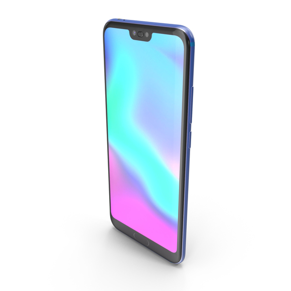 Smartphone: Honor 10 Phantom Blue PNG & PSD Images Smartphone: Honor 10 Phantom Blue PNG & PSD Images