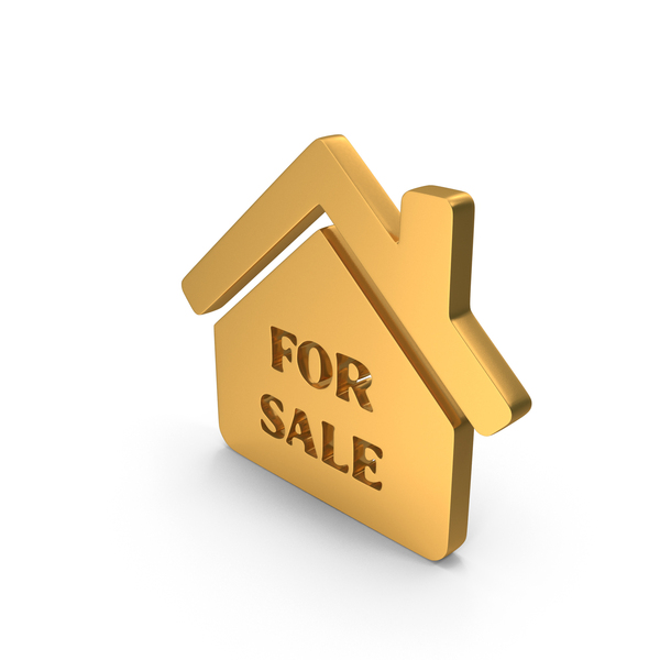 Symbols: House For Sale Icon Gold PNG & PSD Images Symbols: House For Sale Icon Gold PNG & PSD Images