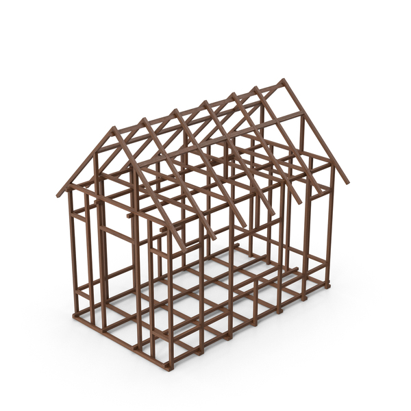 Building: House Frame Dark Wood PNG & PSD Images Building: House Frame Dark Wood PNG & PSD Images