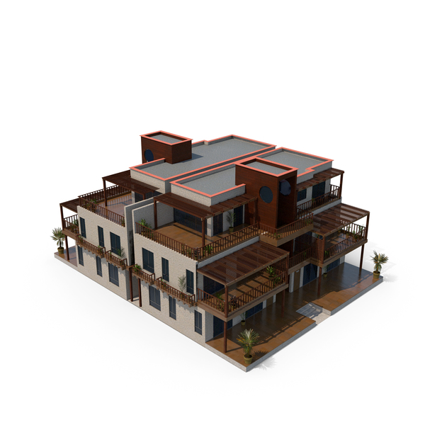 Apartment Building: House with Plants PNG & PSD Images Apartment Building: House with Plants PNG & PSD Images