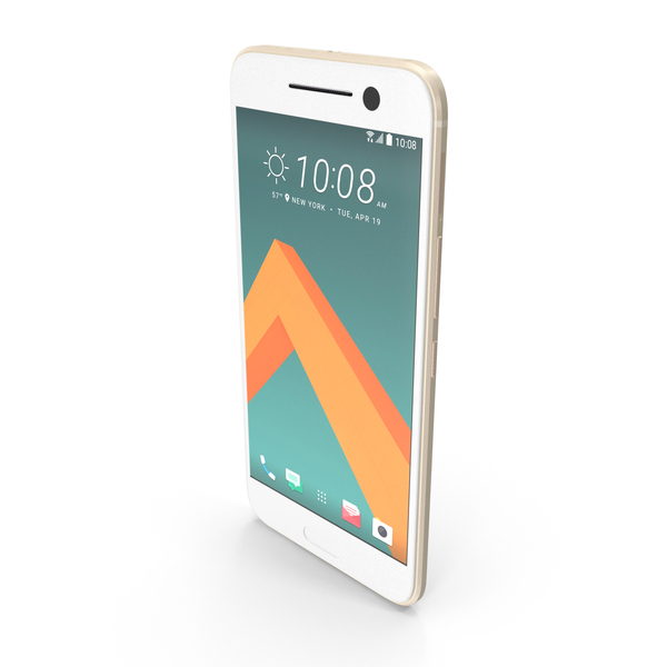 Smartphone: HTC 10 Topaz Gold PNG & PSD Images