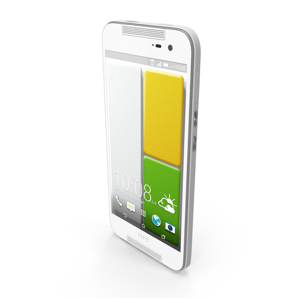Smartphone: HTC Butterfly White PNG & PSD Images