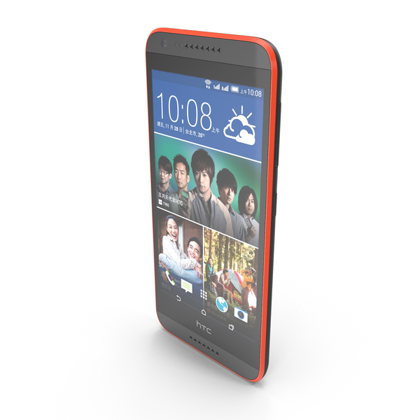 Smartphone: HTC Desire 620 Dual Sim Black PNG & PSD Images
