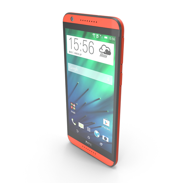 Smartphone: HTC Desire 820 Red PNG & PSD Images