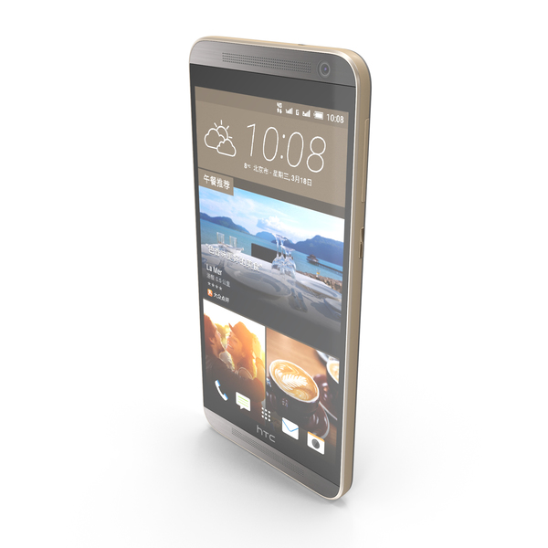 Smartphone: HTC One E9+ Classic Rose Gold PNG & PSD Images