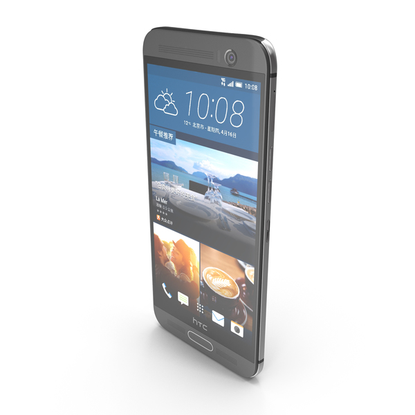Smartphone: HTC One M9+ Gunmetal Gray PNG & PSD Images