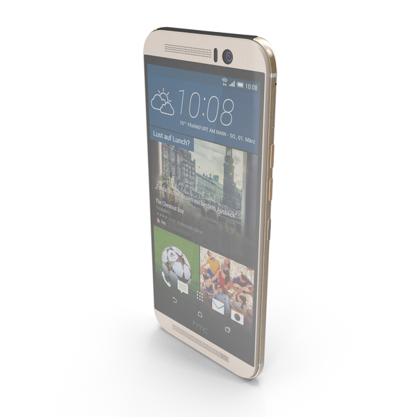 Smartphone: HTC One M9 SilverRose Gold PNG & PSD Images