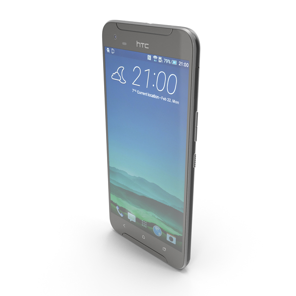 Smartphone: HTC One X9 Carbon Gray PNG & PSD Images