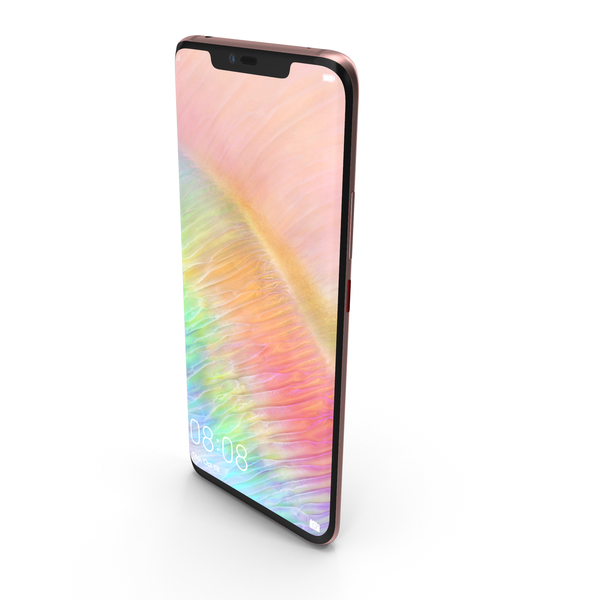 Smartphone: Huawei Mate 20 Pro Pink Gold PNG & PSD Images