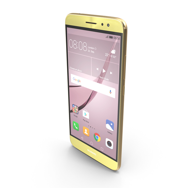 Smartphone: Huawei Nova Plus Prestige Gold PNG & PSD Images