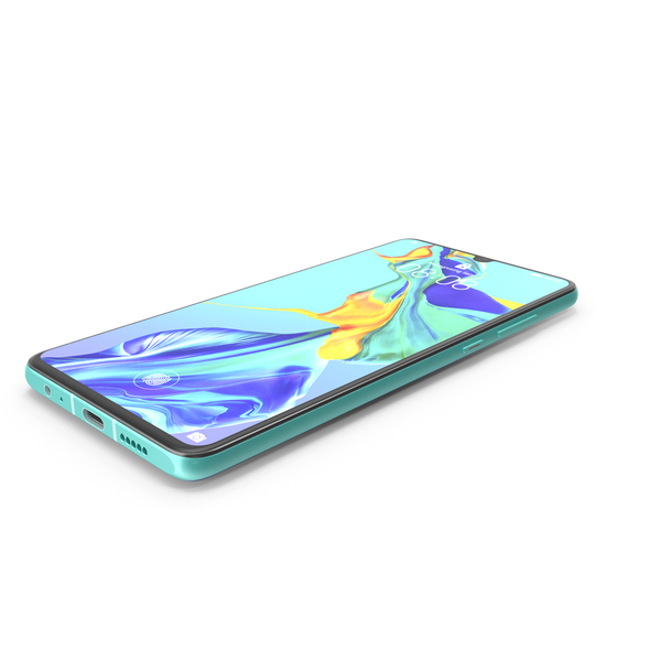 Smartphone: Huawei P30 Aurora PNG & PSD Images