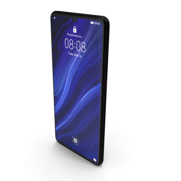 Smartphone: Huawei P30 Black PNG & PSD Images
