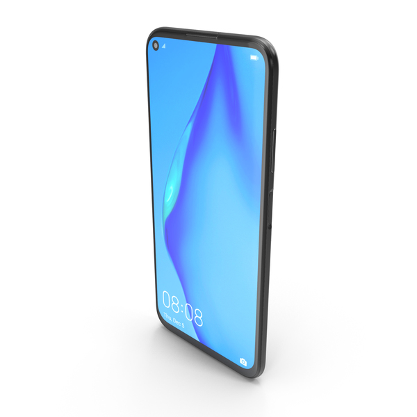 Smartphone: Huawei P40 Lite Black PNG & PSD Images