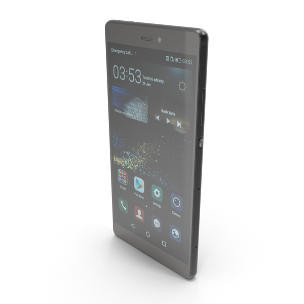 Smartphone: Huawei P8 Carbon Black PNG & PSD Images Smartphone: Huawei P8 Carbon Black PNG & PSD Images