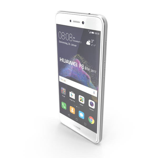 Smartphone: Huawei P8 Lite 2017 White PNG & PSD Images Smartphone: Huawei P8 Lite 2017 White PNG & PSD Images