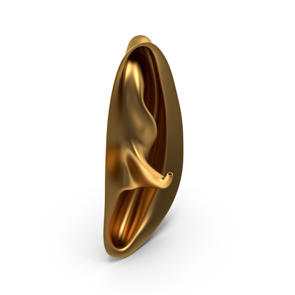 Earth: Human Right Ear Golden PNG & PSD Images Earth: Human Right Ear Golden PNG & PSD Images