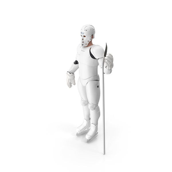 Humanoid Hockey Player With Stick White PNG & PSD Images Humanoid Hockey Player With Stick White PNG & PSD Images