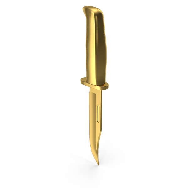 Hunting Knife Gold PNG & PSD Images