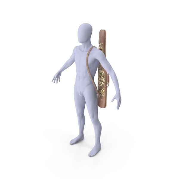 Hunting Rifle Bag on Mannequin PNG & PSD Images