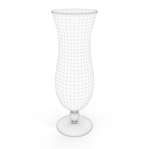 Highball: Hurricane Cocktail Glass Wireframe PNG & PSD Images Highball: Hurricane Cocktail Glass Wireframe PNG & PSD Images