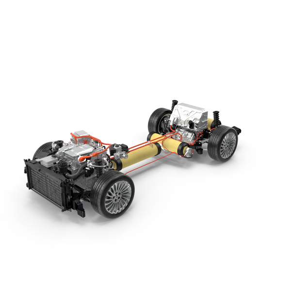 Alternative Fuel Vehicle: Hydrogen Car Chassis PNG & PSD Images