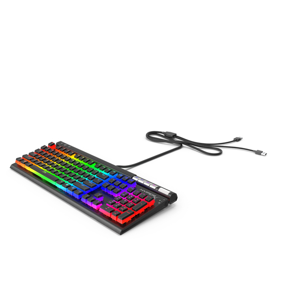 Computer: HyperX Alloy Elite RGB Gaming Keyboard Switched On PNG & PSD Images