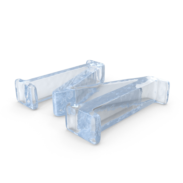 Ice Capital Letter M PNG & PSD Images