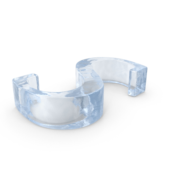 Ice Capital Letter S PNG & PSD Images