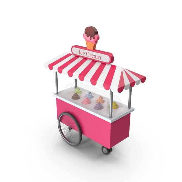Cart: Ice Cream Tent PNG & PSD Images