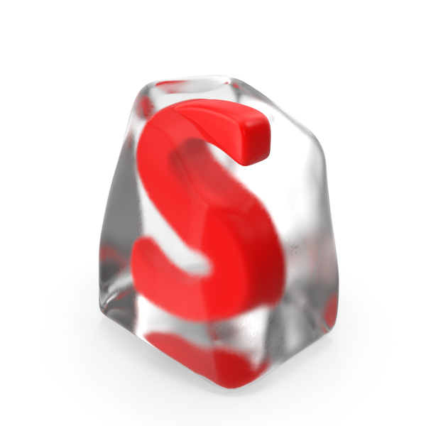 Roman Alphabet: Ice Letter S PNG & PSD Images