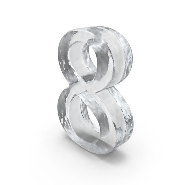 Ice Number 8 PNG & PSD Images Ice Number 8 PNG & PSD Images