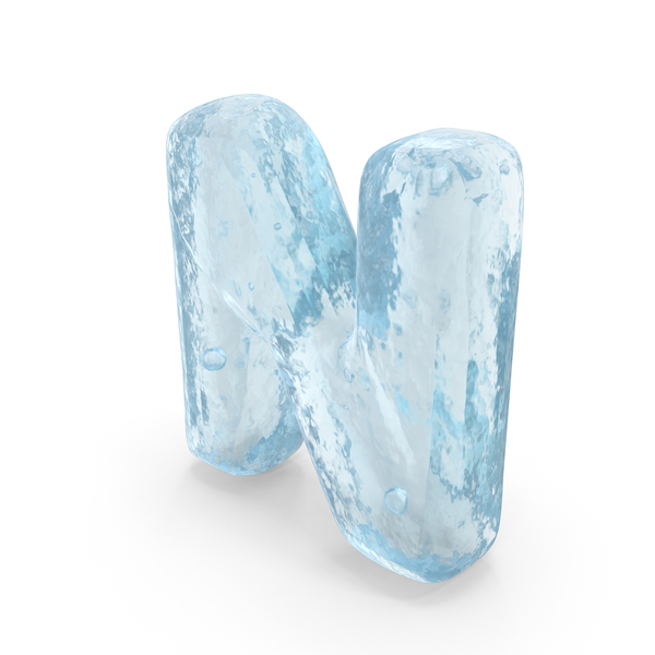 Ice Roman Alphabet N PNG & PSD Images