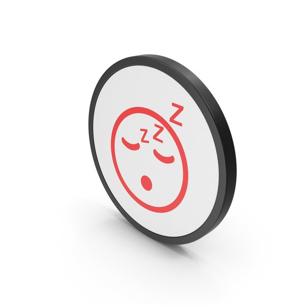 Facial Expression: Icon Emoji Sleeping Red PNG & PSD Images